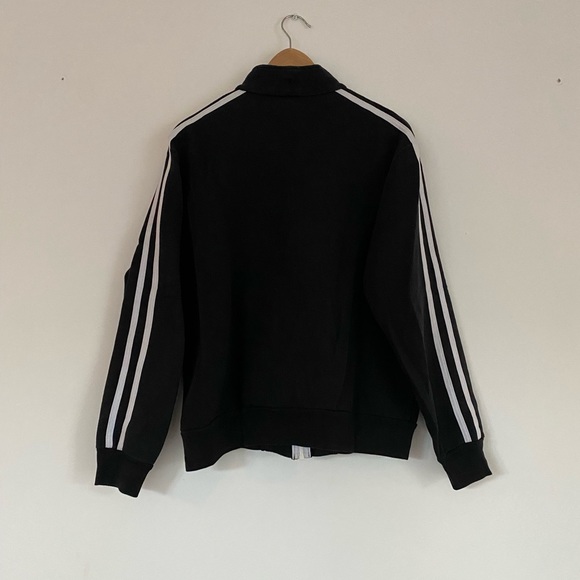 Jerico - Black Track Jacket with White Dual Vertical Stripes - M - Picture 2 of 2